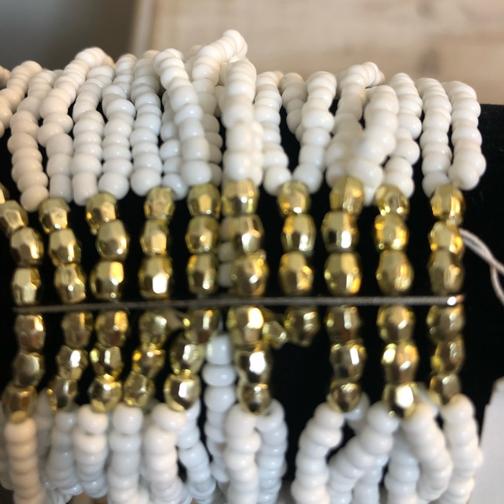 New Guess beaded white bracelet